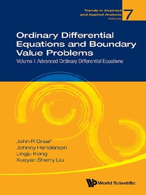 cover image of Ordinary Differential Equations and Boundary Value Problems--Volume I